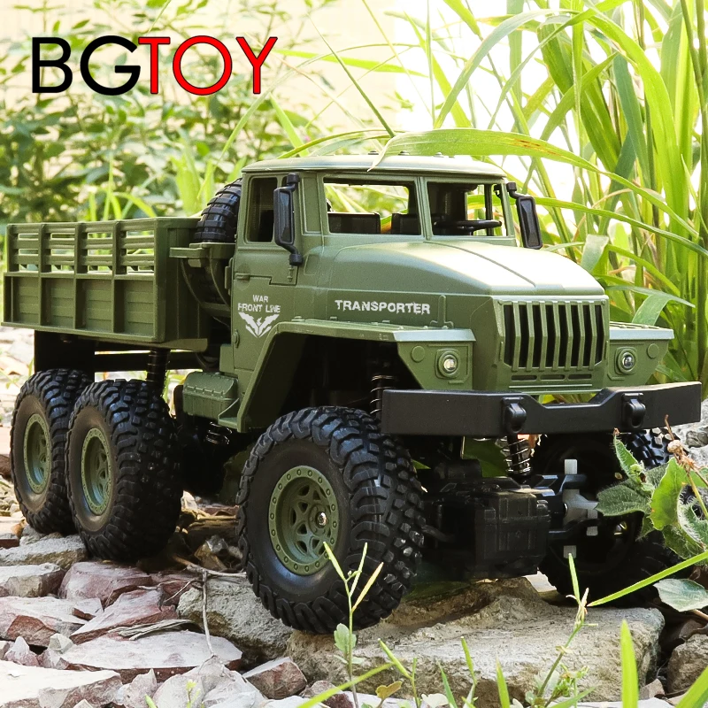 

BGTOY 1:18 6WD RC Car 2.4G Remote Control Military Truck Electric Off-road Climbing Vehicle For Boys Kids Toys Birthday Gifts