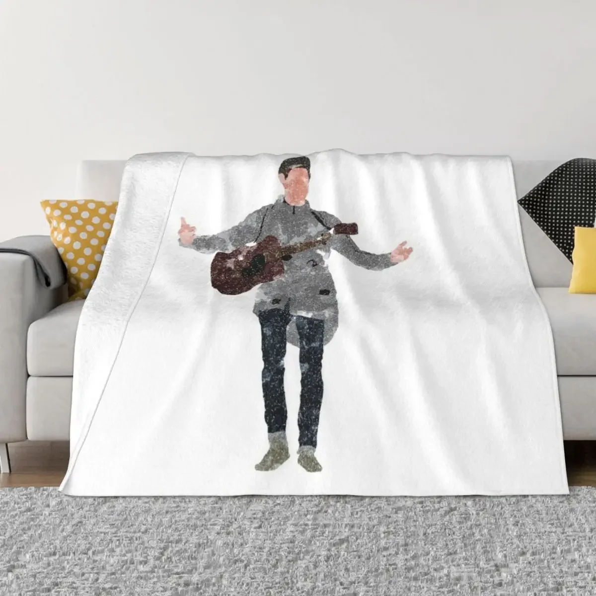 

Gerry Cinnamon watercolour print (transparency) Throw Blanket Single Shaggy Thermal Blankets