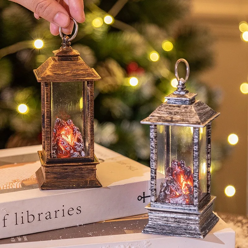 Small wind lamp flame simulation bonfire fireplace small wind flame LED luminous night light