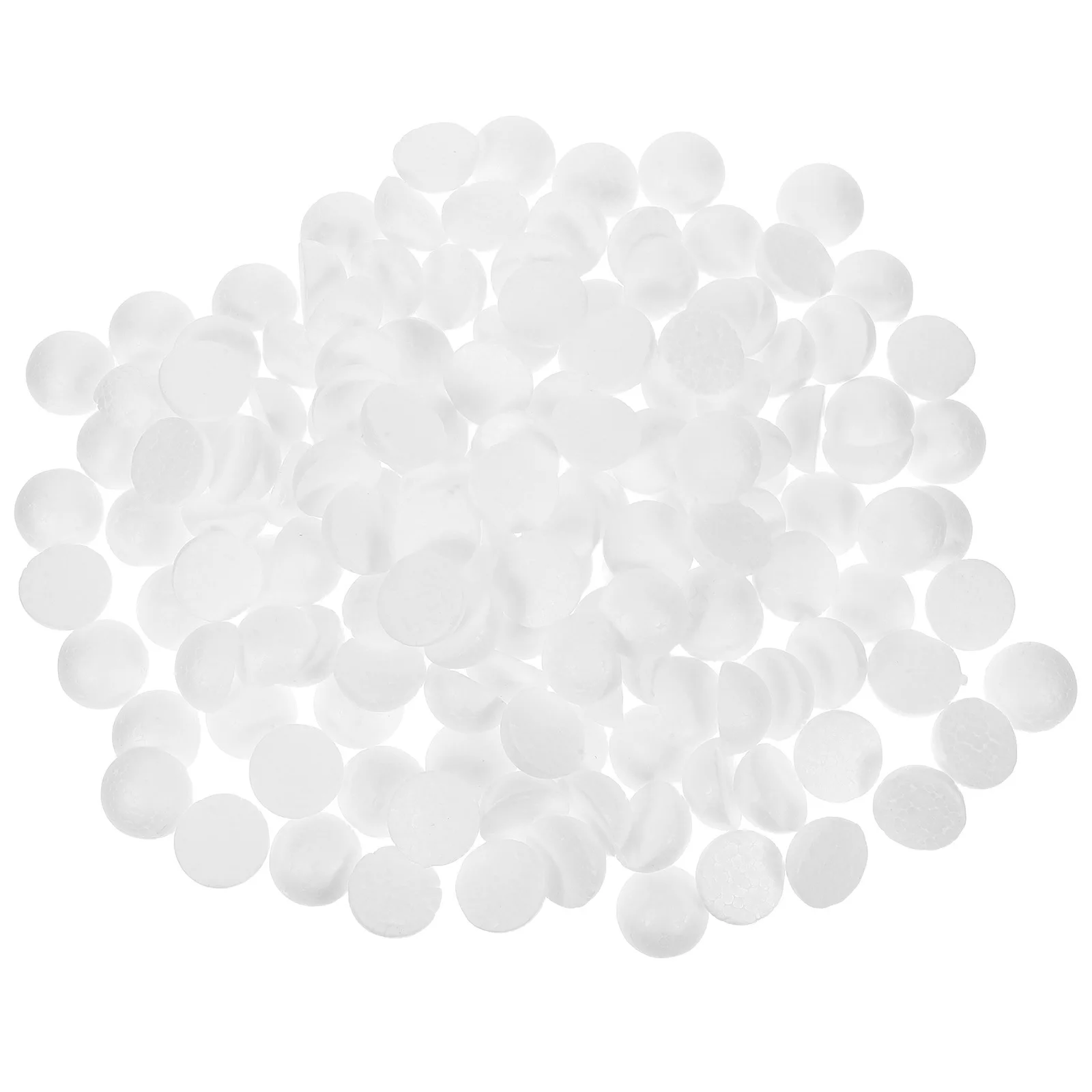 

200 pcs 3Cm Foam Half Ball White Craft Material For Children Diy Floral Arrangement Supplies Semicircle Ornament Polystyrene