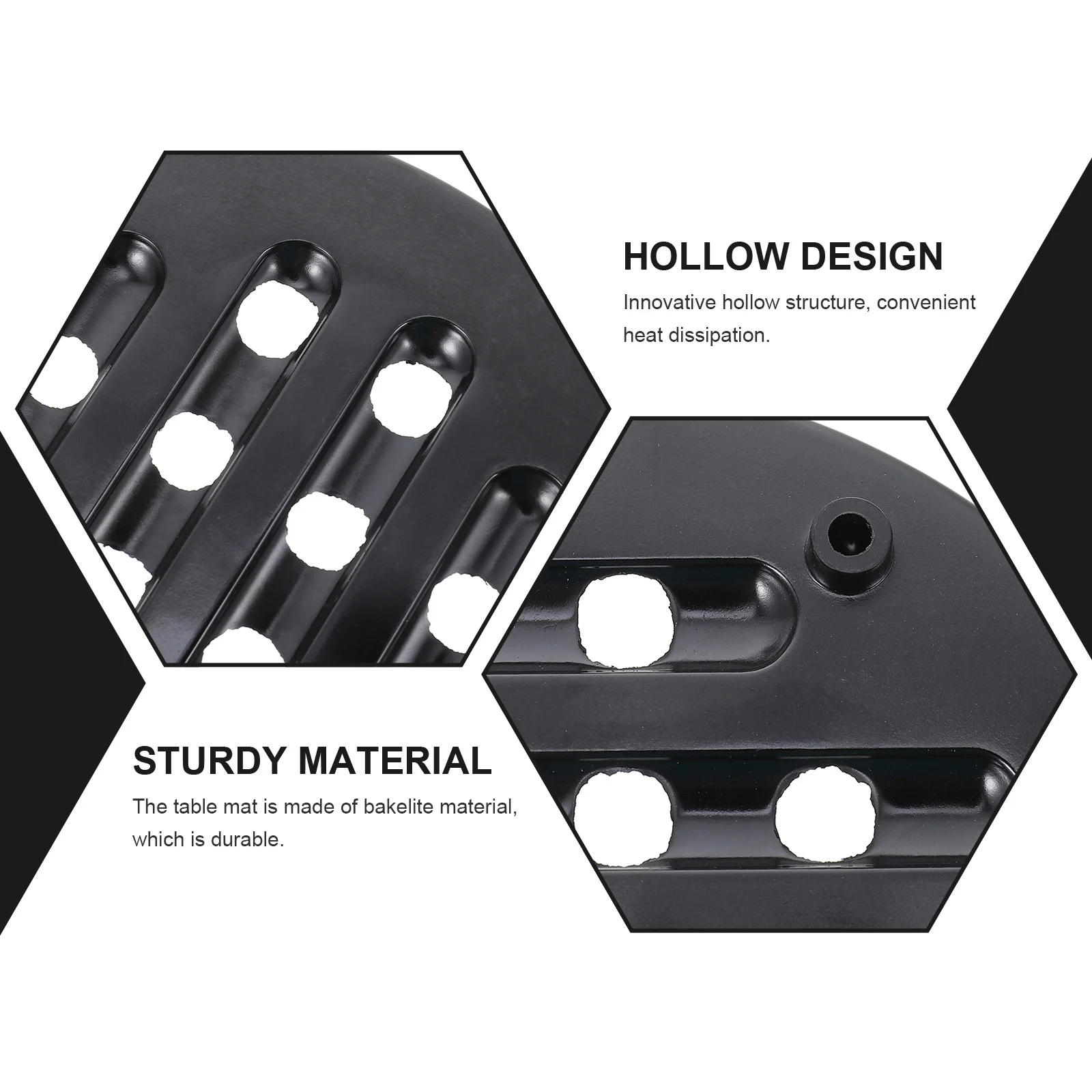 

4Pcs Heat Insulation Mats Bakelite Kitchen Placemats Protective Heat-Proof for Home Dining Table Anti-Scald Use