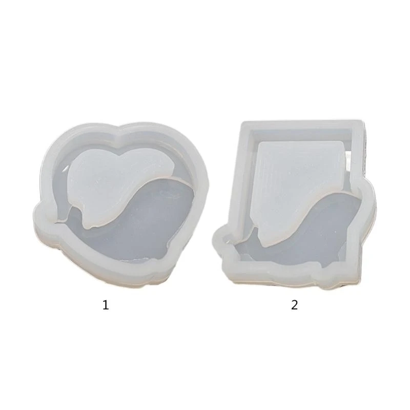 Silicone Resin Mold Dolphin Epoxy Casting Mold for Jewelry Making,Craft DIY,Pendant Charm,Keychain,Home Decors