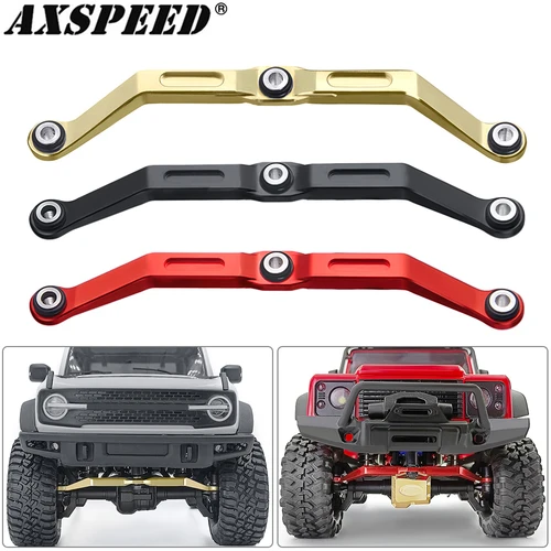 AXSPEED-금속 스티어링 링크 링키지, 1/18 RC 크롤러 자동차 TRX4M 브롱코 디펜더 업그레이드 부품  Best5