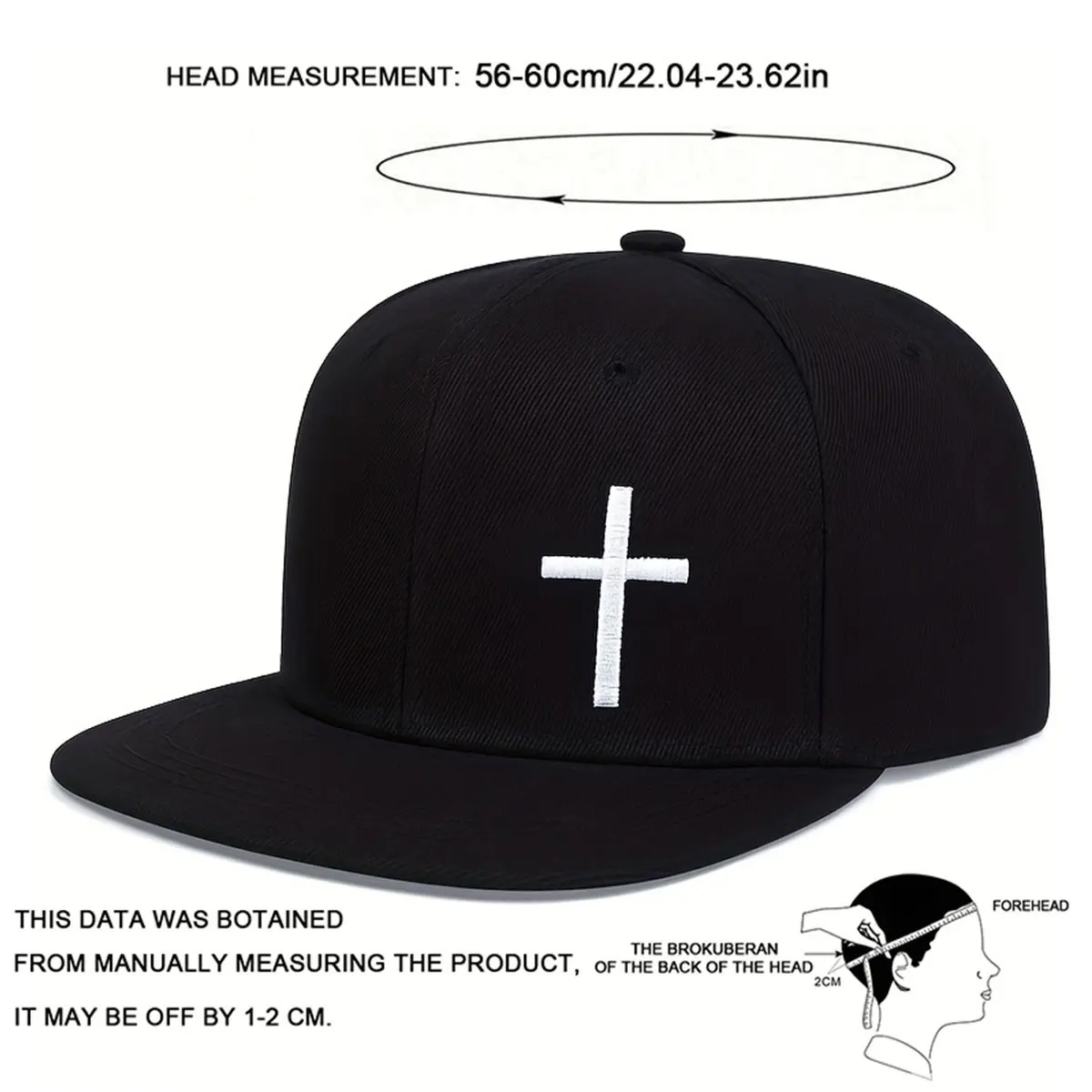 1 pieza Unisex bordado cruzado gorro de Hip Hop protector solar ajustable al aire libre sombrero de ocio primavera otoño viajes turismo vacaciones en la playa