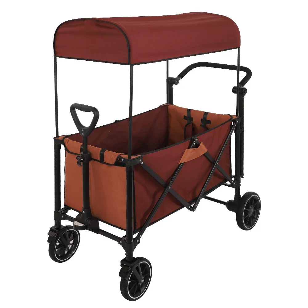 Hot selling products collapsible pneumatic wheel folding wagon cart