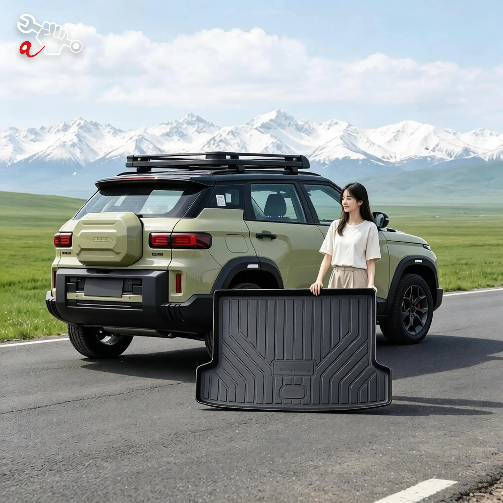 Custom Fit TPE Trunk Mat For Geely Cowboy 2024-2026 Rear Cargo Liner Durable Anti-Dirty Cargo Boot Liner Trunk Protection Pad