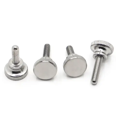 M2 M2.5 M3 M4 M5 M6 M8 304 스테인레스 스틸 널 헤드 손 조임 커튼 월 유리 잠금 엄지 나사 볼트 GB834 DIN464