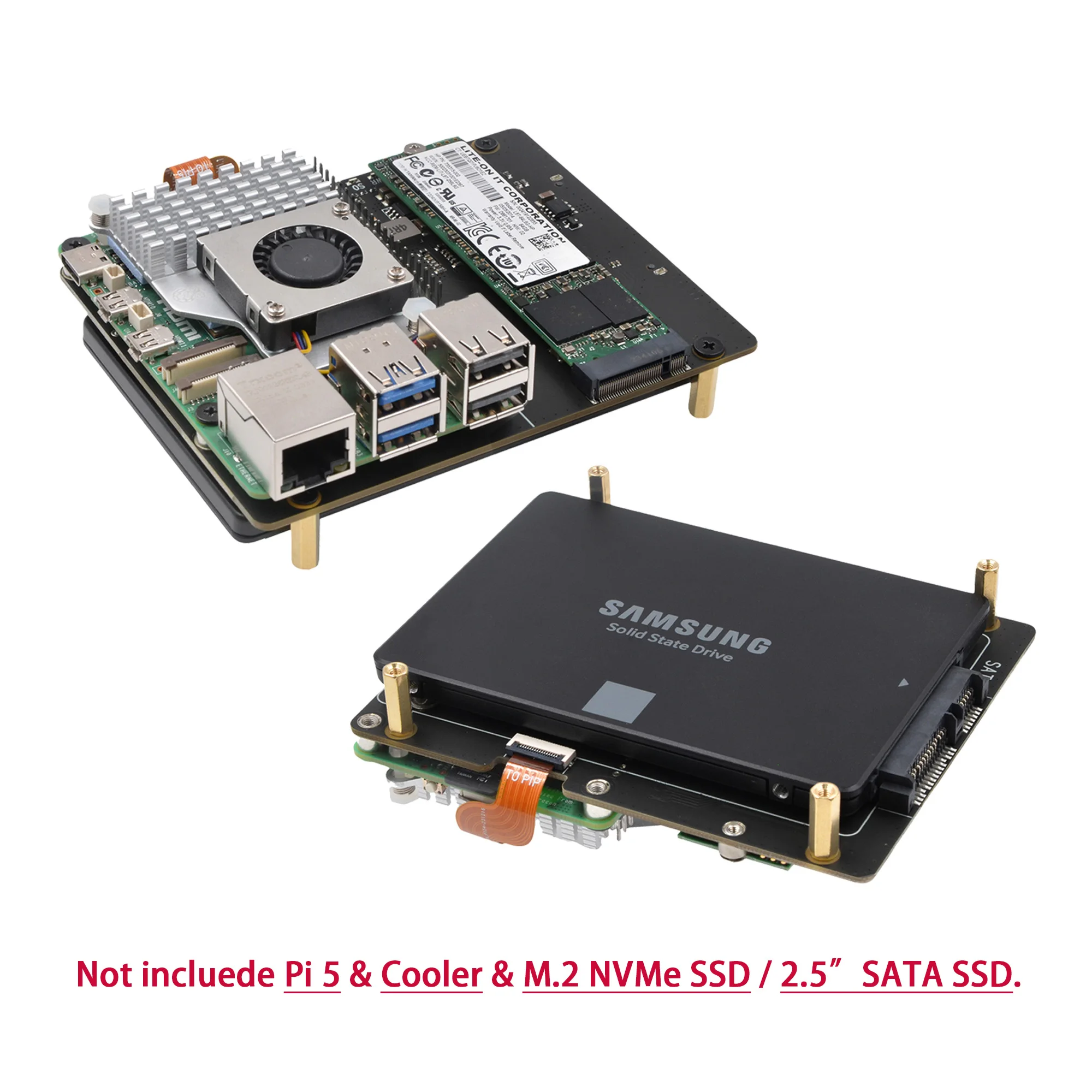 Geekworm X1006 PCIe to 2.5