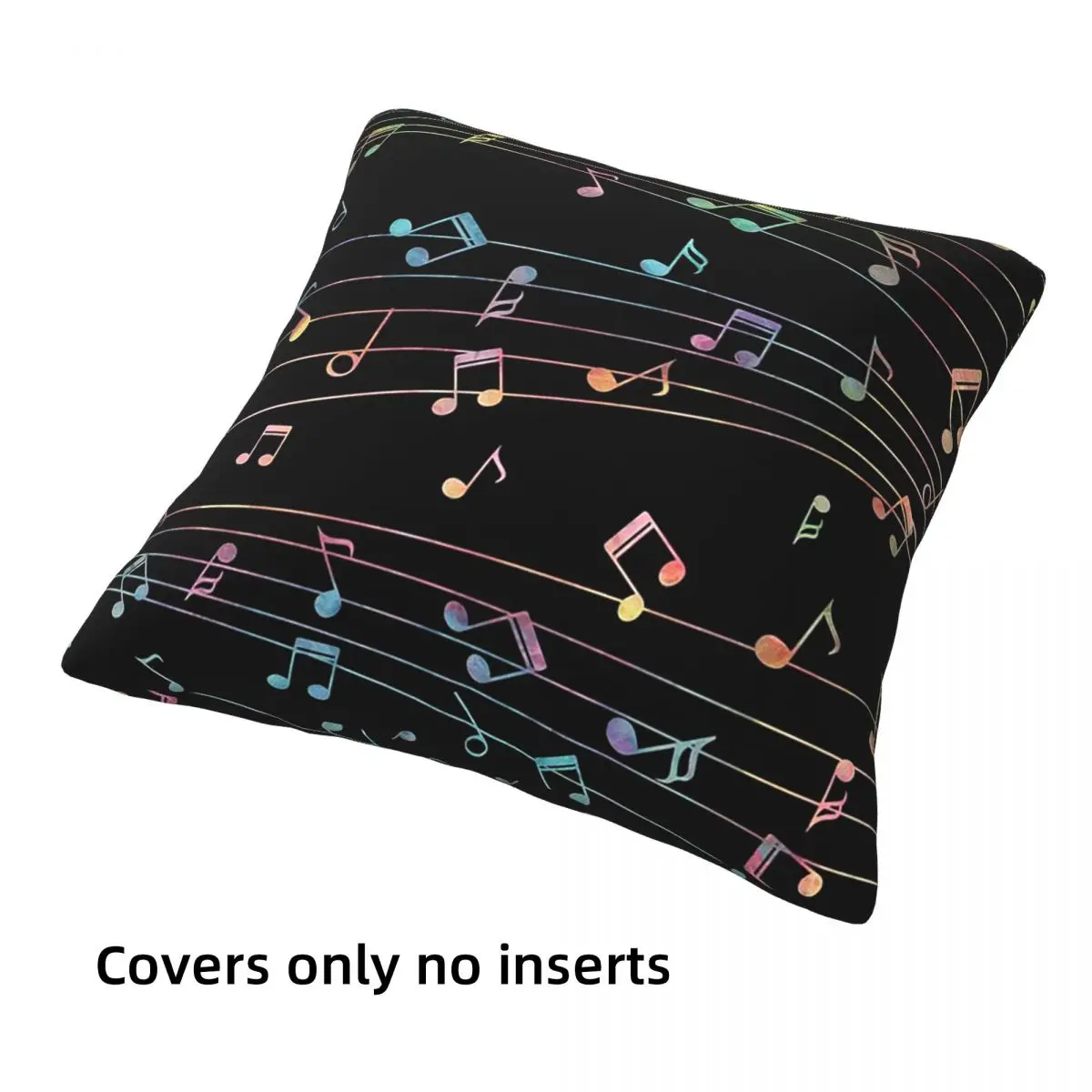 Music Notation Musical Notes 4pcs Square Pillowcase Cushion Cover Pillow Case Throw Pillow Cover for Home Sofa Living Room