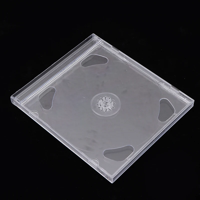 Transparent Plastic Double Disc DVD Case Portable CD Storage Package Case Durable DVD Box Thicken CD DVD Disc Box Storage Case