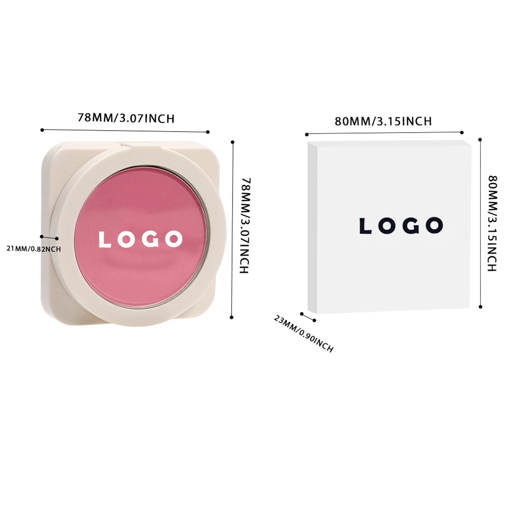 24-color Private Label Blush Powder Custom Logo Long Lasting Waterproof Oil Control Natural Shimmer & Matte Makeup Cruelty Free