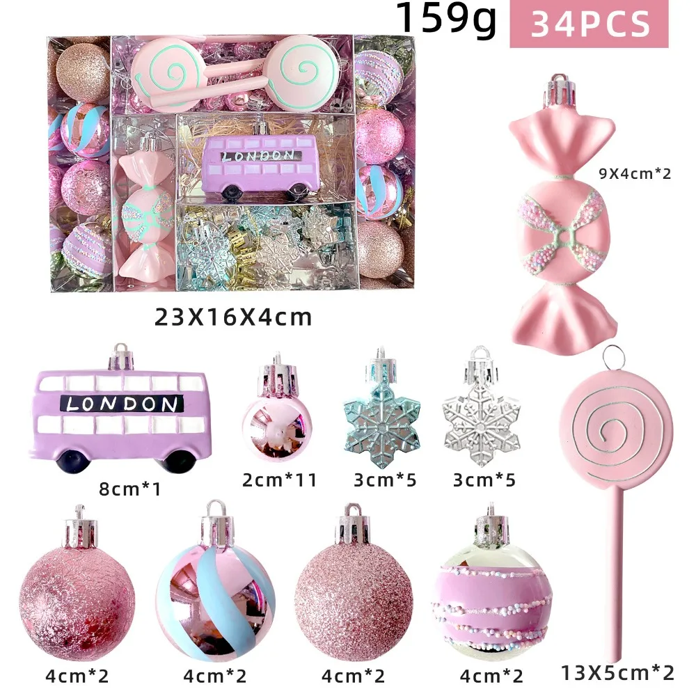 

Macaroon Christmas Balls Set Candy Plastic Christmas Tree Ornament Camera Festival Merry Christmas Decorations