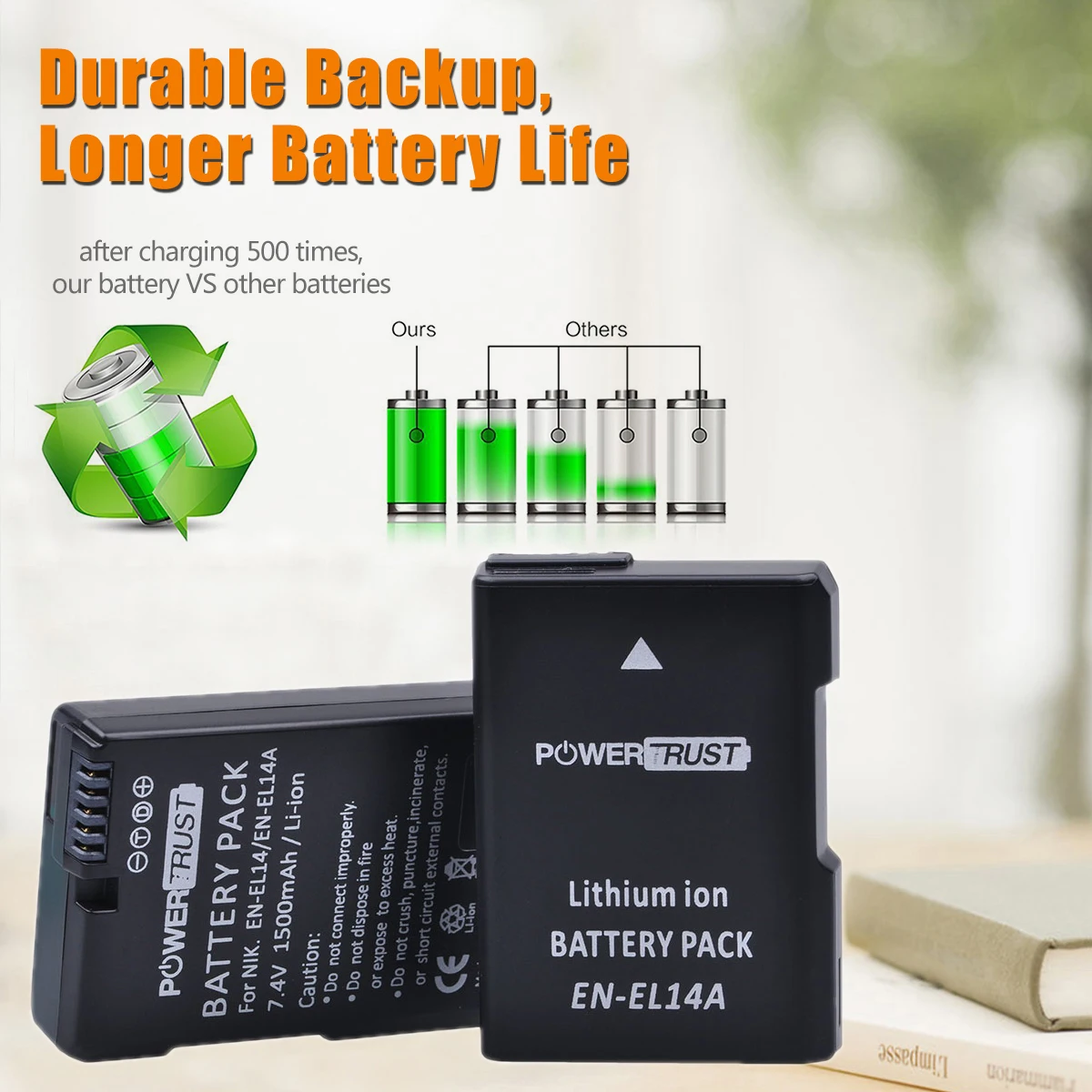 1500mAh EN-EL14 EN EL14 EN-EL14a Battery + LCD Dual Charger for Nikon P7800,P7100,D3400,D5500,D5300,D5200,D3200,D3300,MH-24