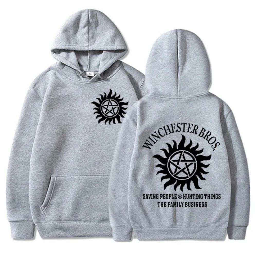 2026 Neue Jugendmode Supernatural Hoodie Punk-Stil Trendiger Bedruckter Pullover Retro Streetwear Oberteil – Detail 9