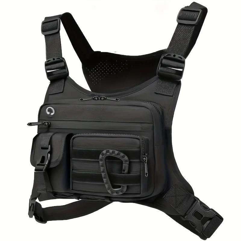 Tactische outdoor borsttas unisex hardlopen fietsen EDC vest trainingen sport borsttas rig voor mannen en vrouwen