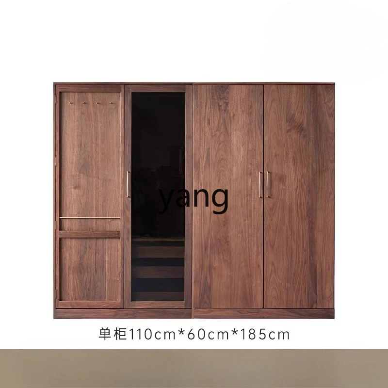 

LMM solid wood wardrobe household bedroom full solid wood to the top floor simple storage wardrobe