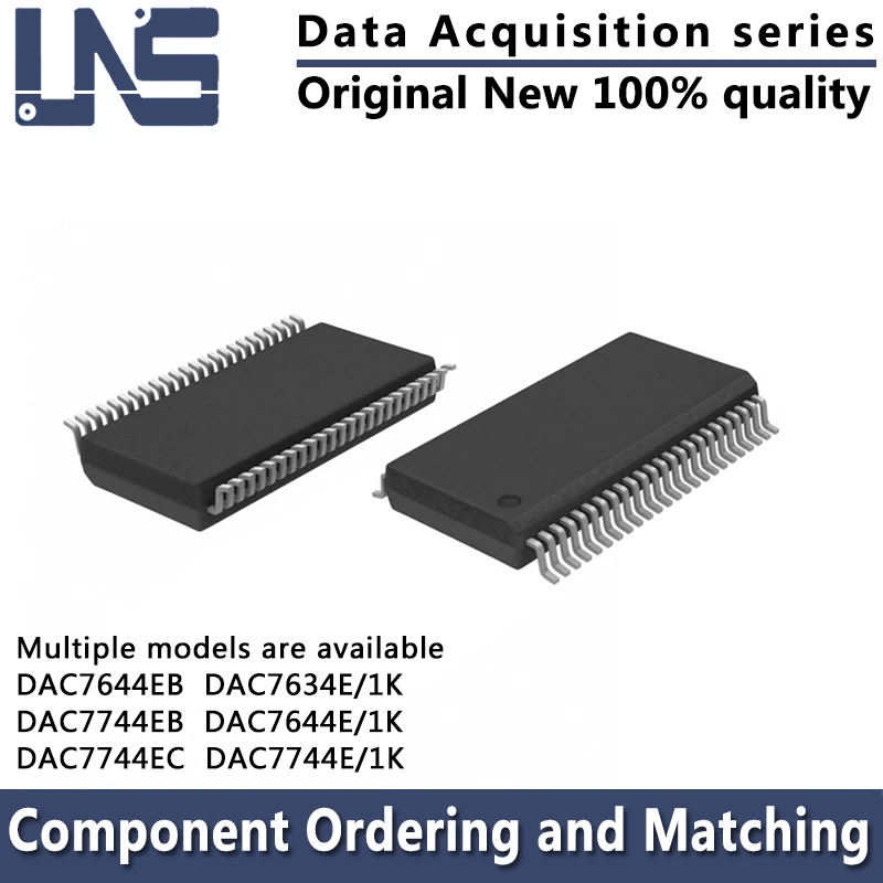 

1PCS DAC7644EB DAC7744EB DAC7744EC DAC7634E/1K DAC7644E/1K DAC7744E/1K SSOP-48 Data Acquisition