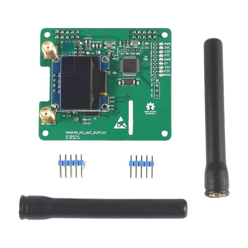 ABZW For Raspberry Pi MMDVM Duplex Hotspot Board Supports DMR P25 Dx  Star Mini Relay Module UHF VHF With OLED Display Screen