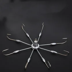 Fishing Crab Hook 6/8/10 Hooks Crabs Trap Fishhook with Lead Explosion Fishing Hooks