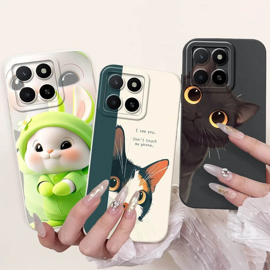 حافظة لهاتف Honor X5b Plus GFY-LX2P Funda غطاء مقاوم للصدمات من السيليكون السائل على شكل زهرة شهيرة لهاتف Honor X5B 4G X 5B X5bPlus 2024 ممتص الصدمات #6