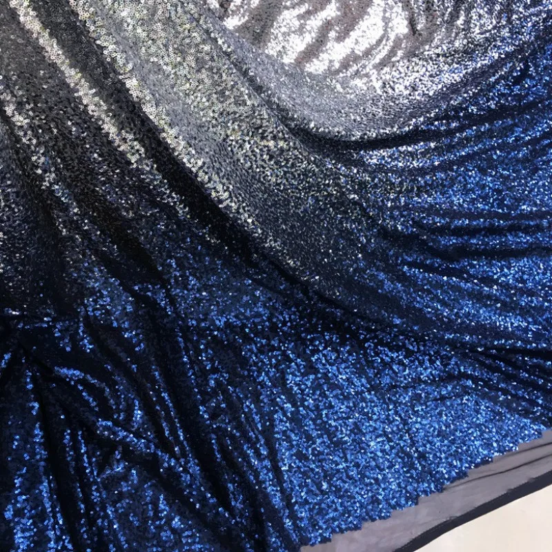 260g-per-meter-gradual-change-color-sequins-party-wedding-dress-fabric-designer-home-decoration-material-embroidery-gold-black