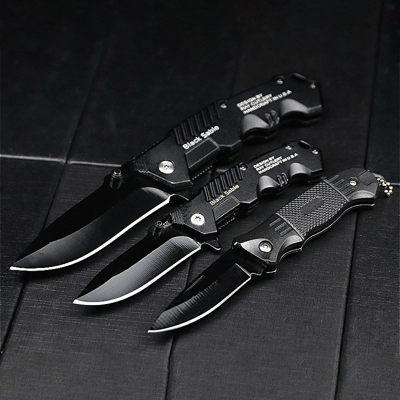 Folding Knife Outdoor Camping Picnic Hiking Multi-purpose Knife Survival Self-defense Outdoor Tool Gift Keychain Accessory