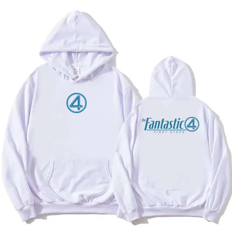 

The Fantastic Four First Steps Hoodies NEW Movie Graphic Printing Sweatshirts Long Sleeve Female Hooded Pullovers Women Clothing