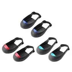 2 Pieces Toe Cap Safety Overshoes for Industry and Workplace Protection Rubber Anti Smashing Protective Toe Cap Overshoes Cover