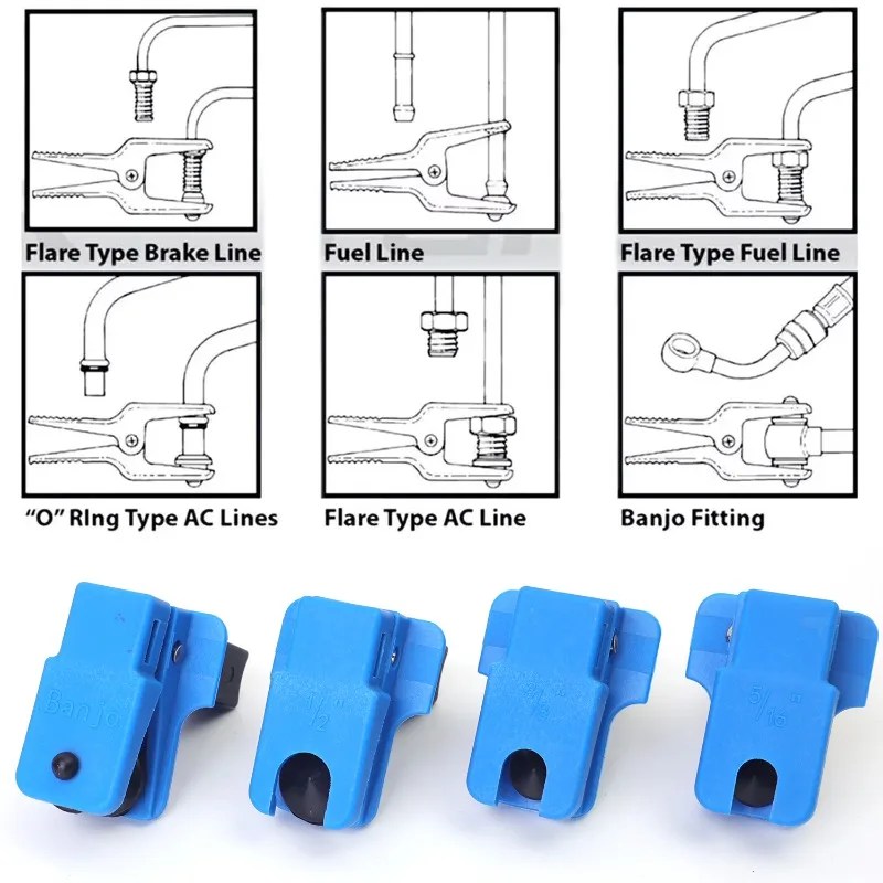 4pcs/set Auto Brake Caliper Piston Seal Plug Tool Auto Brake Oil Brakes Caliper Pipe Plug Tool Prevent Oil Leakage Line Plugs - Image 6