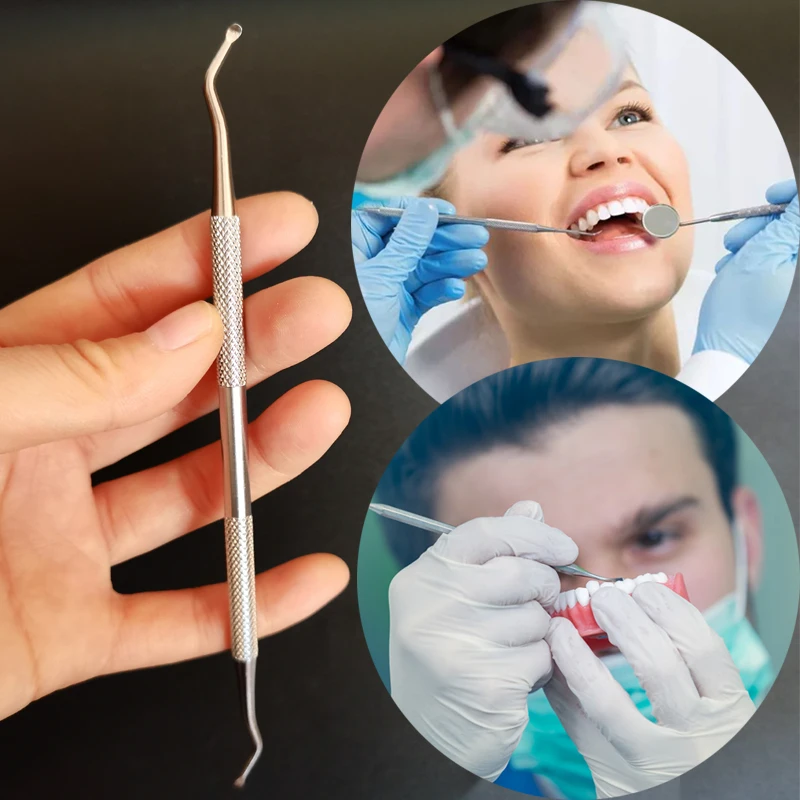 

Double Ends Dentist Teeth Clean Hygiene Explorer Probe Pick Hook Stainless Steel Tools Dental Tartar Scraper Remover