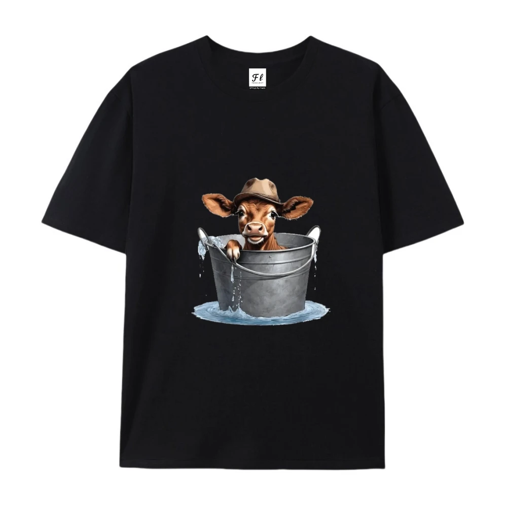 تي شيرت نسائي من Streetwear مصنوع من القطن عالي العدد تي شيرت نسائي صيفي بقصة ضيقة ملابس خارجية عصرية غير رسمية