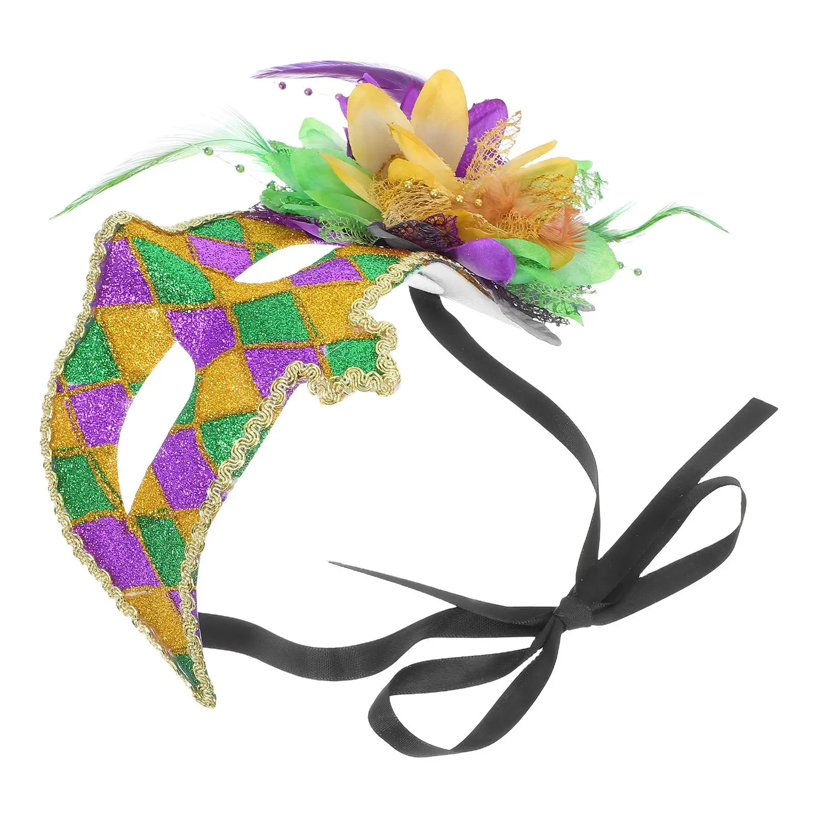 The Flowers Mask Eye Patch Baby Birthday Party Props Plastic New Years Eve Phantom