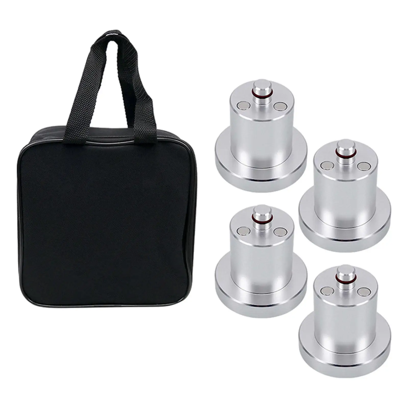 4Pcs Jack Pucks Jack Pad Adapter Vehicle with Storage Case Lifting Jack Pads