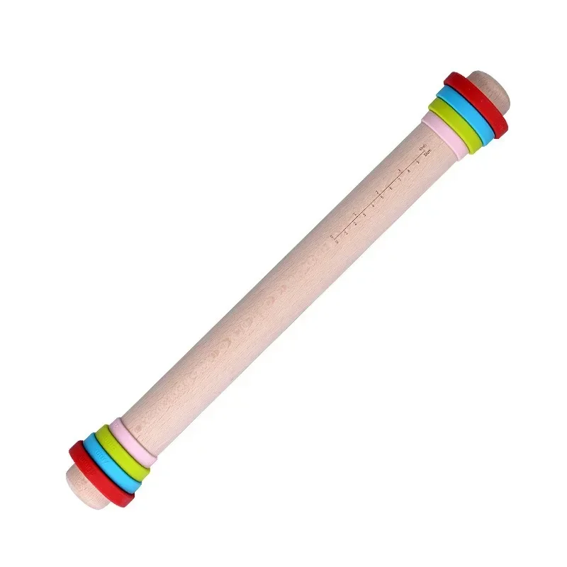 40cm High Quality Adjustable Food Grade Stainless Steel Dough Roller Rolling Pin For Baking