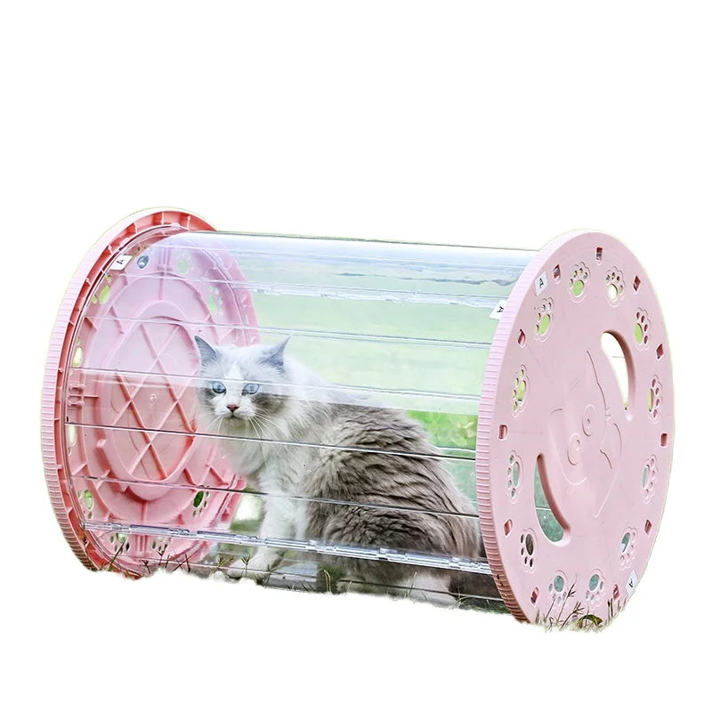 

Eco-friendly Modern Plastic Cat Training Drum Treadmill Toy Fully Enclosed Silent Portable Solid Pattern Made in China