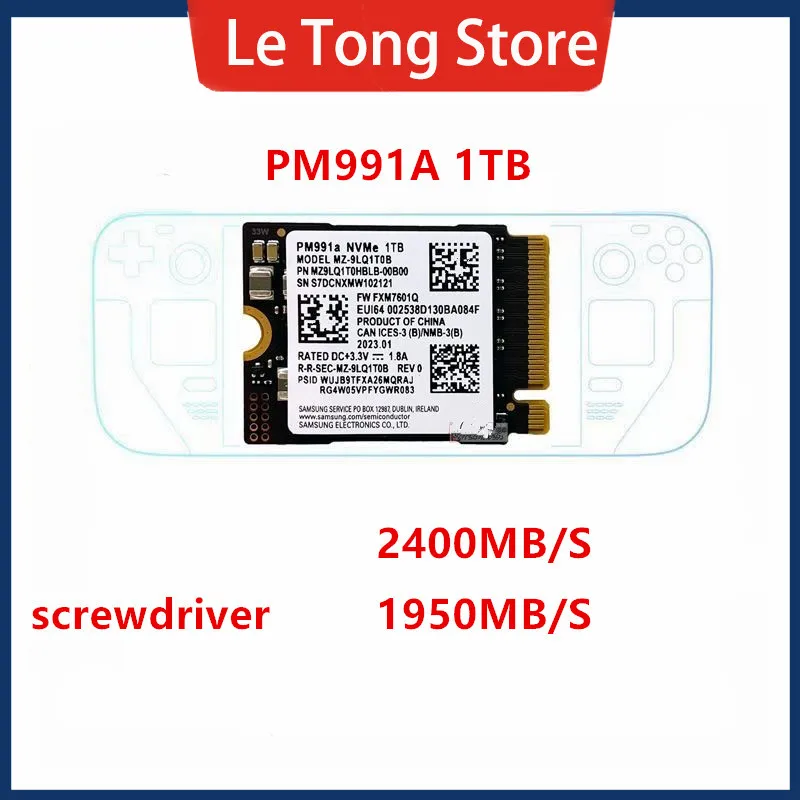 New For Samsung SSD PM991 PM991A 128G 512G 1TB SSD 2230 NVME M.2 PCIE FOR Notebook desktop computer steamdeck DIY Camera Card