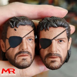 1/6 Scale Solid Snake Head Sculpt PVC Male Head Carving Model Fit 12'' Soldier Action Figure Body Dolls