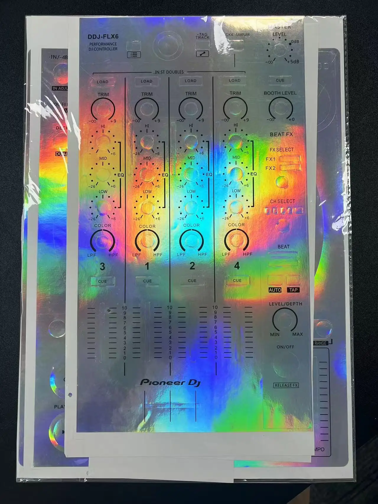 Pioneer Ddjsx Film Flx6 Controller DJ Disk Recorder Panel Special Protective Film Color Sticker White (Only Film, Not Machine)