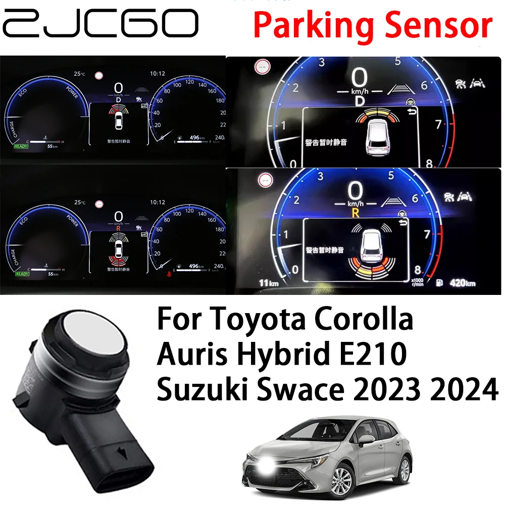 ZJCGO Reverse Parking Sensor Assistance Backup Radar Buzzer System for Toyota Corolla Auris Hybrid E210 Suzuki Swace 2023 2024