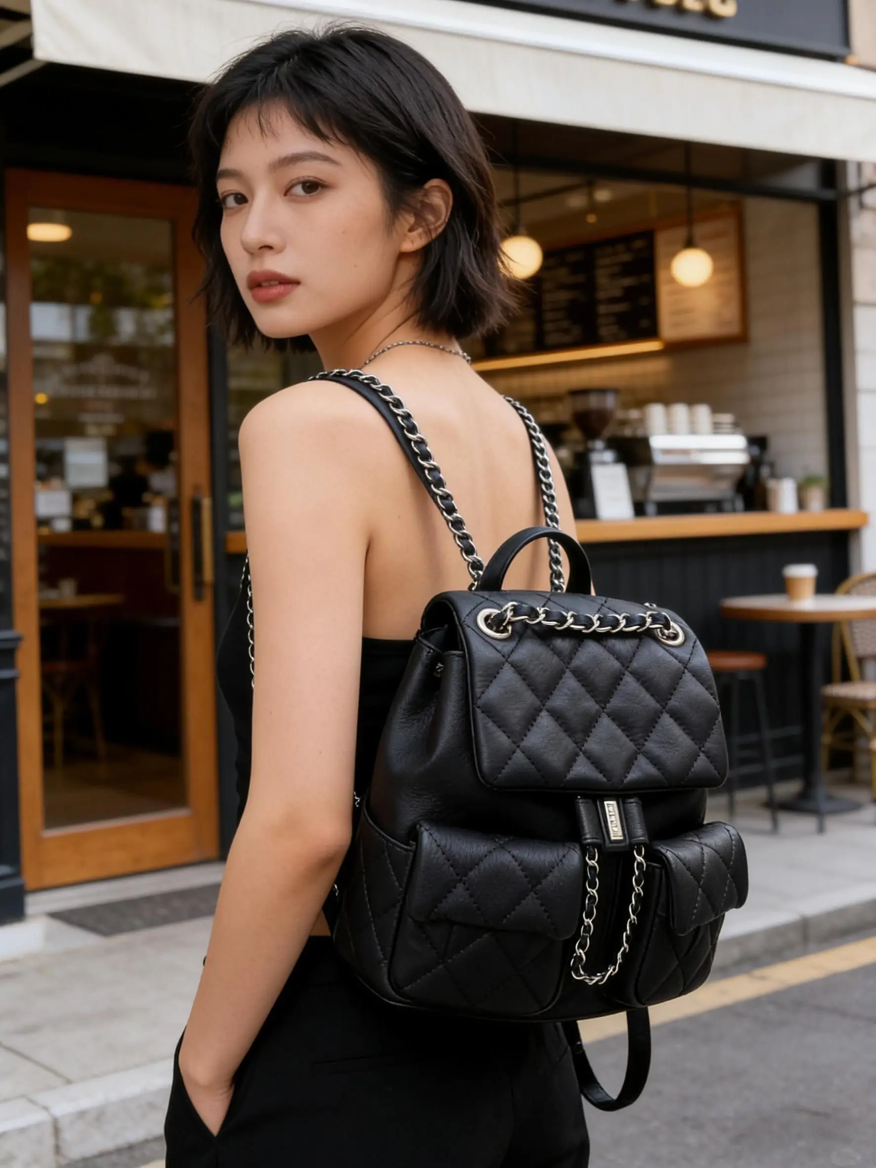 

Новая модная универсальная маленькая сумка-рюкзак из воловьей кожи с ромбовидным узором, женская сумка на одно плечо, роскошная сумка