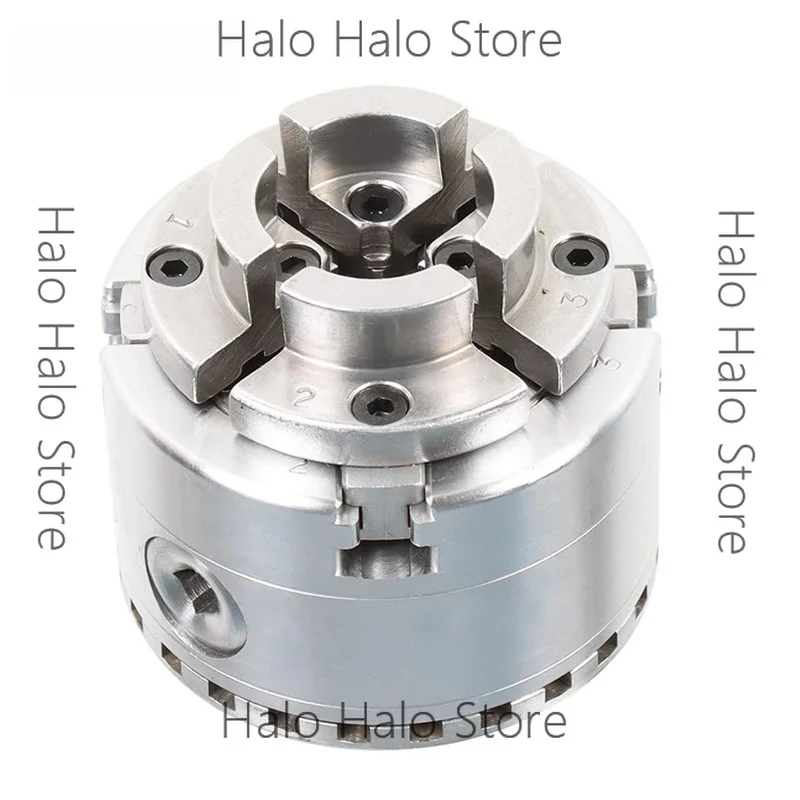 Four-jaw self-centering woodworking chuck 4-inch PK96 1x8TPI threaded KP125 woodworking chuck for woodworking lathes