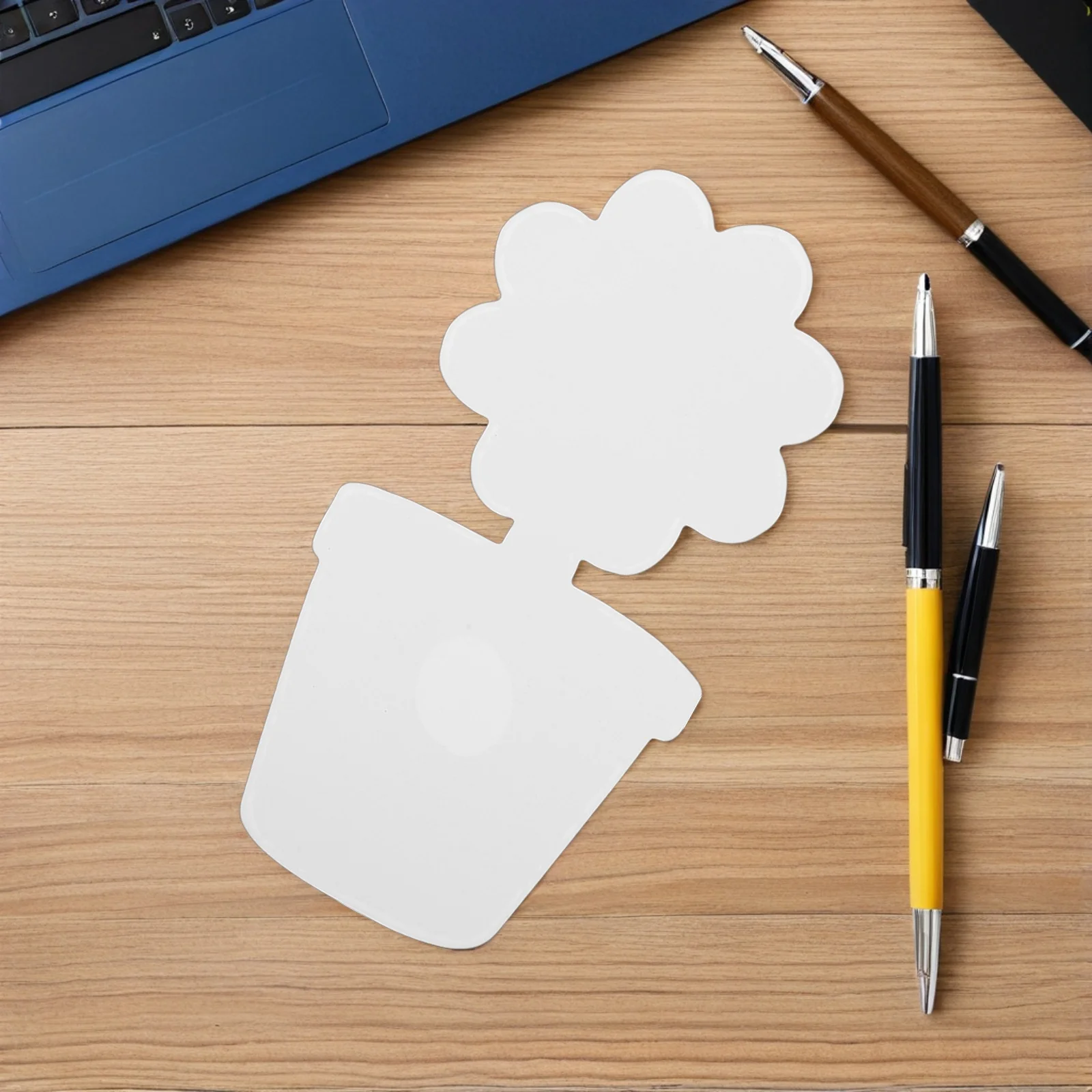 

20Pcs DIY Cardboard Flower Pot Shapes Unpainted Blank Bonsai Paper Cutouts Kids Painting Coloring Supplies