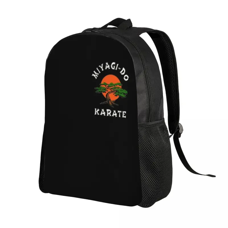 Personalized Miyagi Dojo Karate Backpacks Men Women Casual Bookbag for School College Cobra Kai Anime Manga Bags