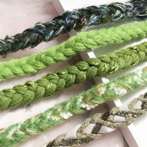 Green Series Tweed Lace Clothing Grenztasche, DIY gewebte Hülle Kragen, Band -Gurtband Dekoration Casal, Klassenzubehör, neu 12 Hauptverkauf Tweed Tape - №12