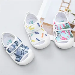 Summer Breathable Air Mesh Kids Sandals 1-4T Baby Unisex Casual Shoes Anti-slip Soft Sole First Walkers Infant Lightweight Shoes