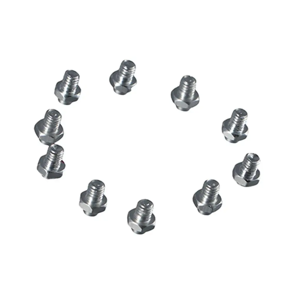 Road Bike 10 pcs CNC Anti Slide Screw Mountain Bike M4 Pedal Screws Anti-Skid Nail Bicycle Pedal Bolts Fixed Stud