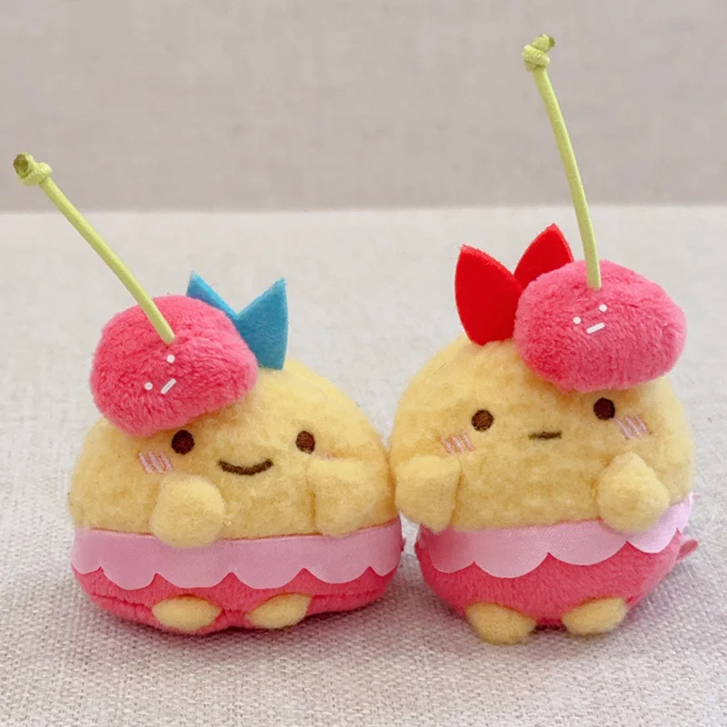 

Kawaii Cherry Sumikkogurashi Plush Toy Cute Ebifurai No Shippo Plush Keychain Cartoon Desktop Ornament Backpack Pendant Gifts