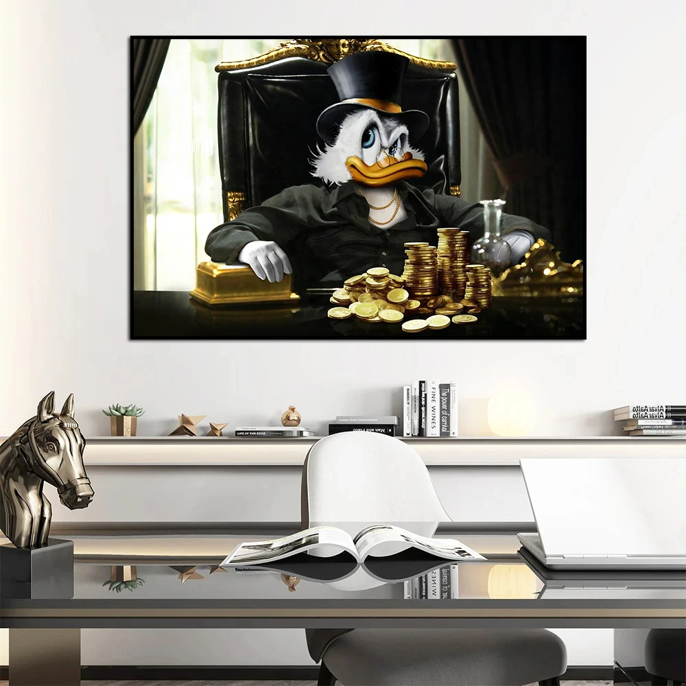 The World Is Yours Donald Duck Painting Disney Wall Art Canv