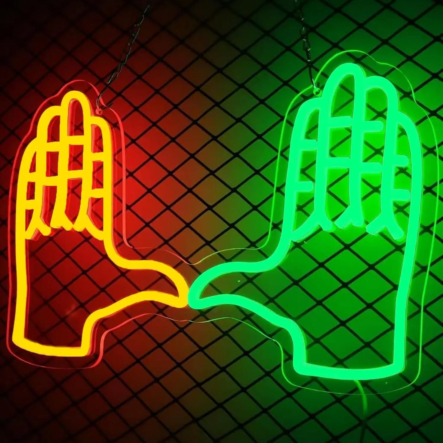 

University Football Neon Sign Sports Hand LED Neon Lights for Man Cave Bedroom Game Room Dorm Decor Gifts for Fans Wall Lights