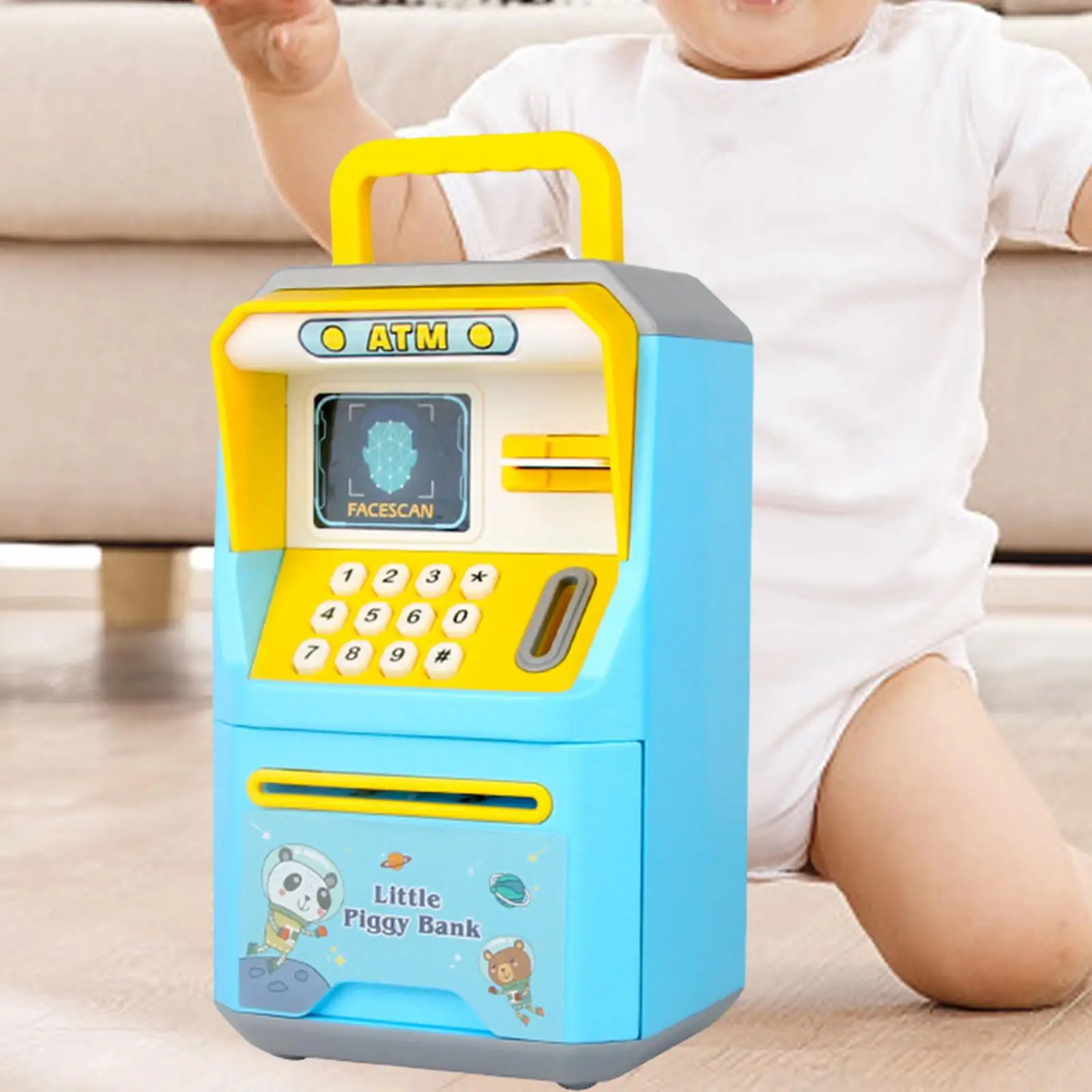 Electronic ATM Savings Machine Money Saving Box for Girls Boys Kids Children 3 4 5 6 7 8 9 Years Old Valentine's Day Gift